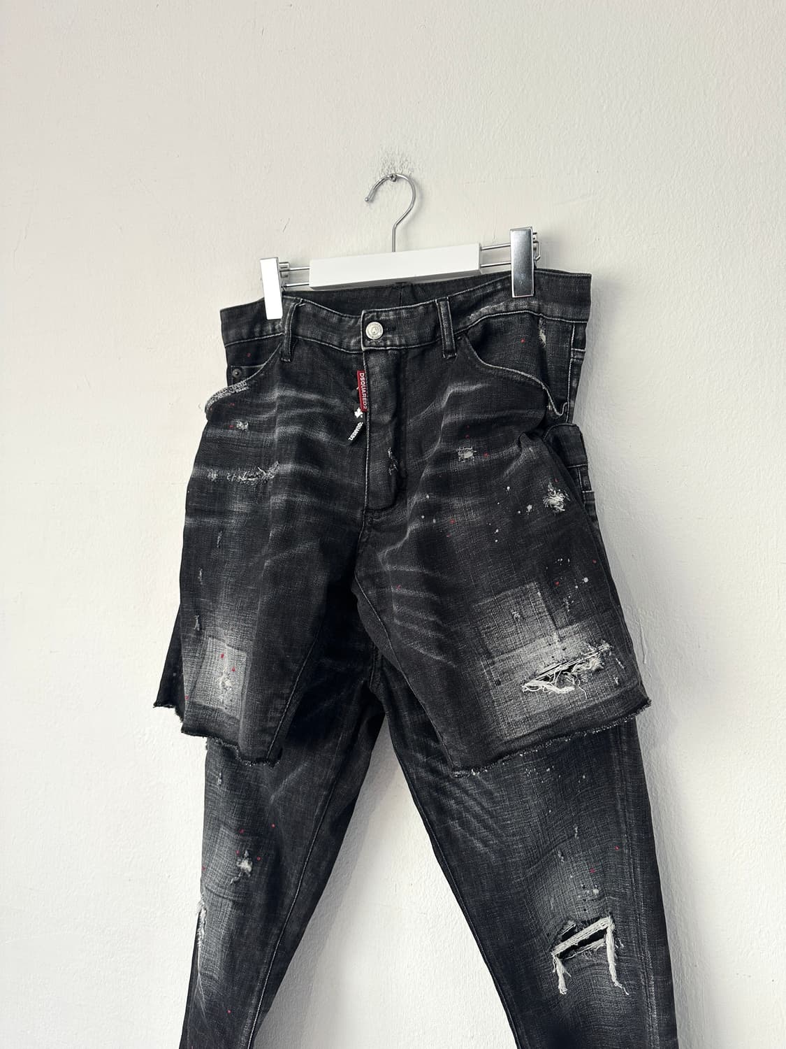 디스퀘어드 아카이브 더블 레이어드 새깅 슬림진 상품이미지7