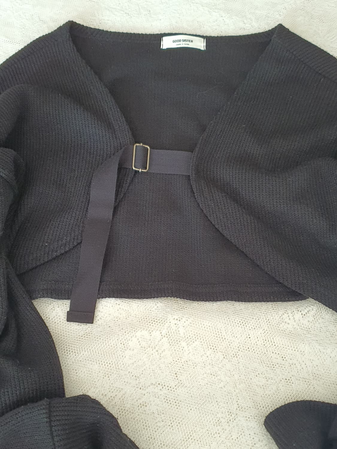 [빈티지] 블랙 니트 볼레로 가디건 상품이미지5