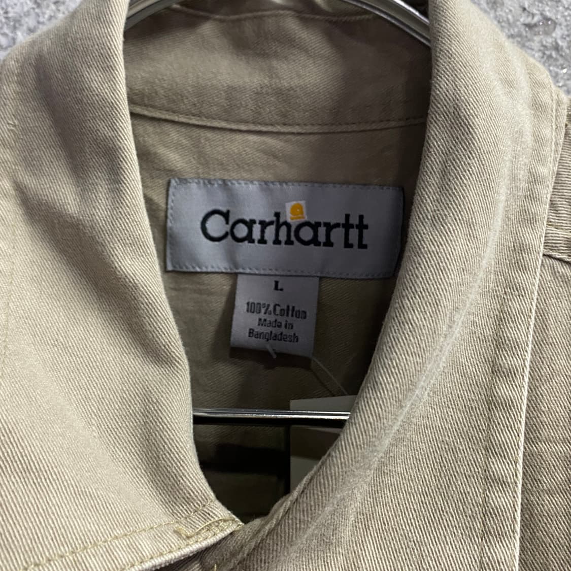칼하트 베이지 투포켓 코튼 셔츠 B3462 상품이미지3