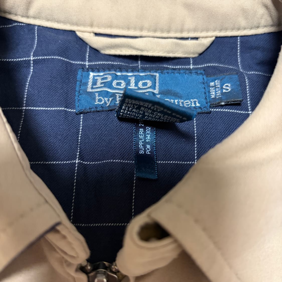 폴로 랄프로렌 베이지 바이스윙 자켓(실착 L) 상품이미지4