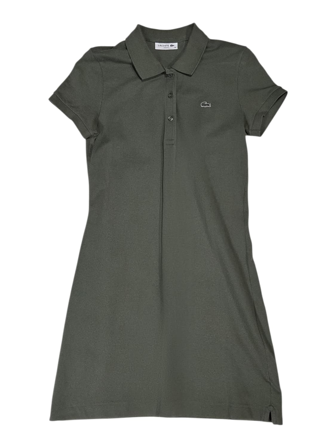 라코스테 카키색 반팔 카라 미니 원피스 36 상품이미지2