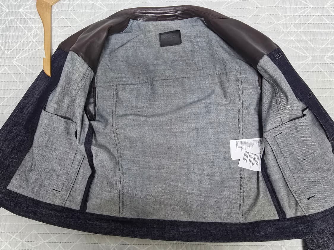 프라다(prada) 레더 패널 데님 자켓 상품이미지8