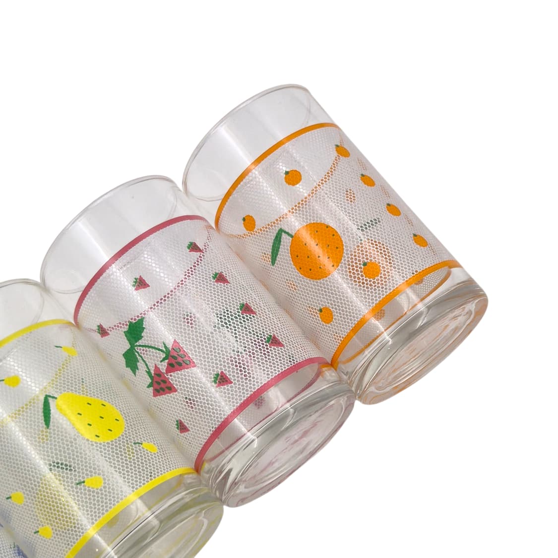 80s 아데리아 레트로 과일 픽셀 글라스 1p 상품이미지4