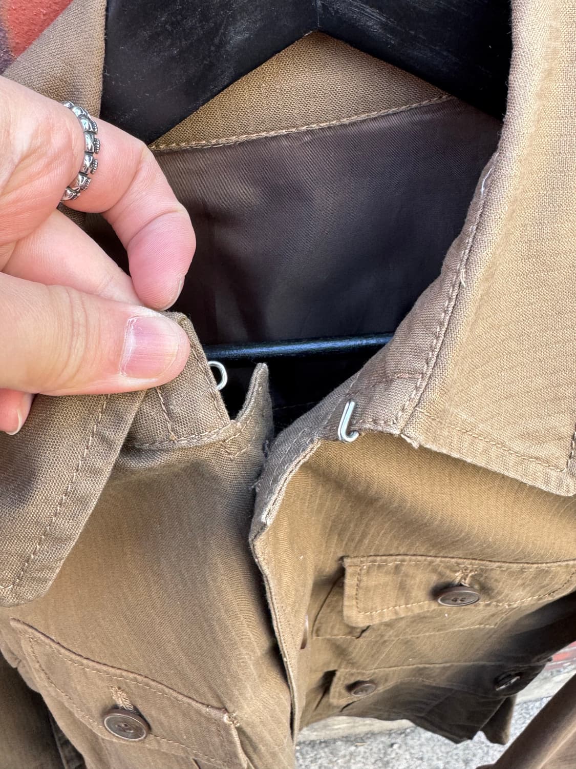 타케오 키쿠치 밀리터리 브라운 자켓  상품이미지4