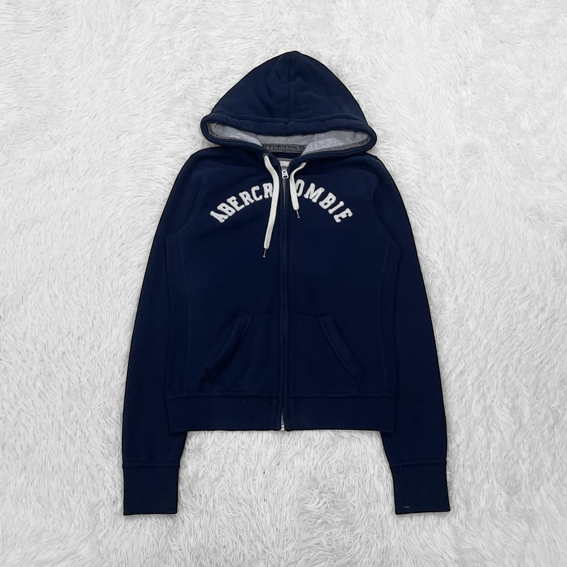 아베크롬비 아치 로고 후드집업 네이비 상품이미지2