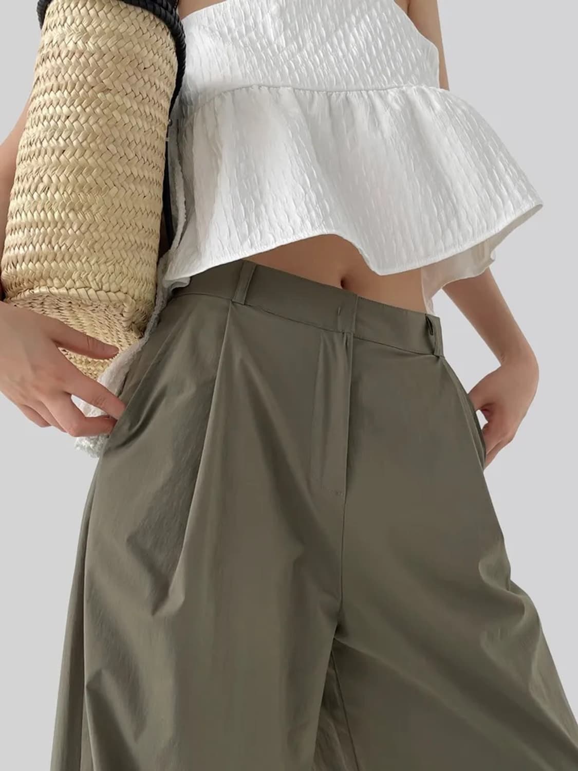 어텀 made 리프레쉬 팬츠 카키 L 상품이미지5