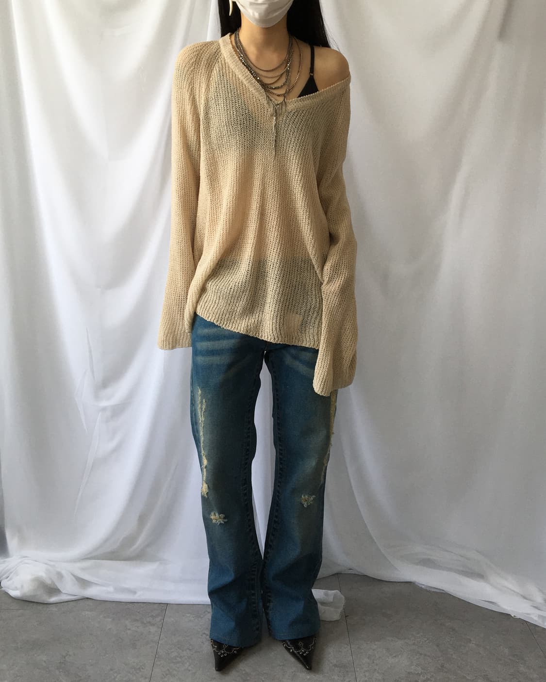 Punching knit 상품이미지5