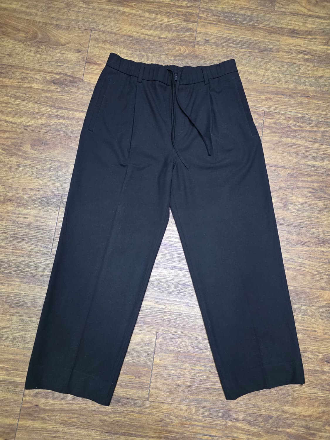 타임 와이드 드로우스트링 팬츠 상품이미지1