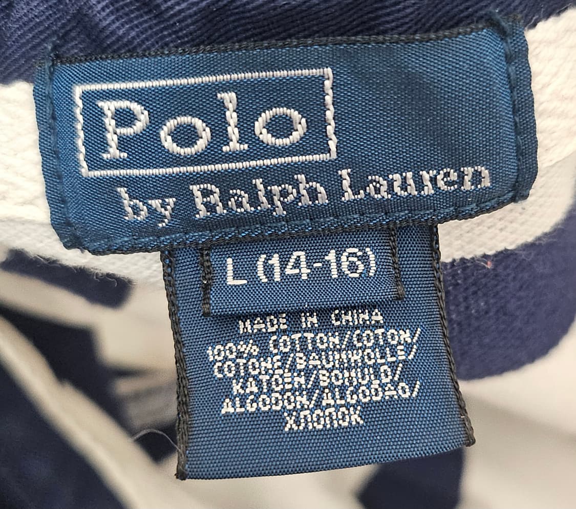 (85~90)랄프로렌폴로 빅포니 스트라이프 [화이트네이비] PK폴로반팔티 상품이미지2