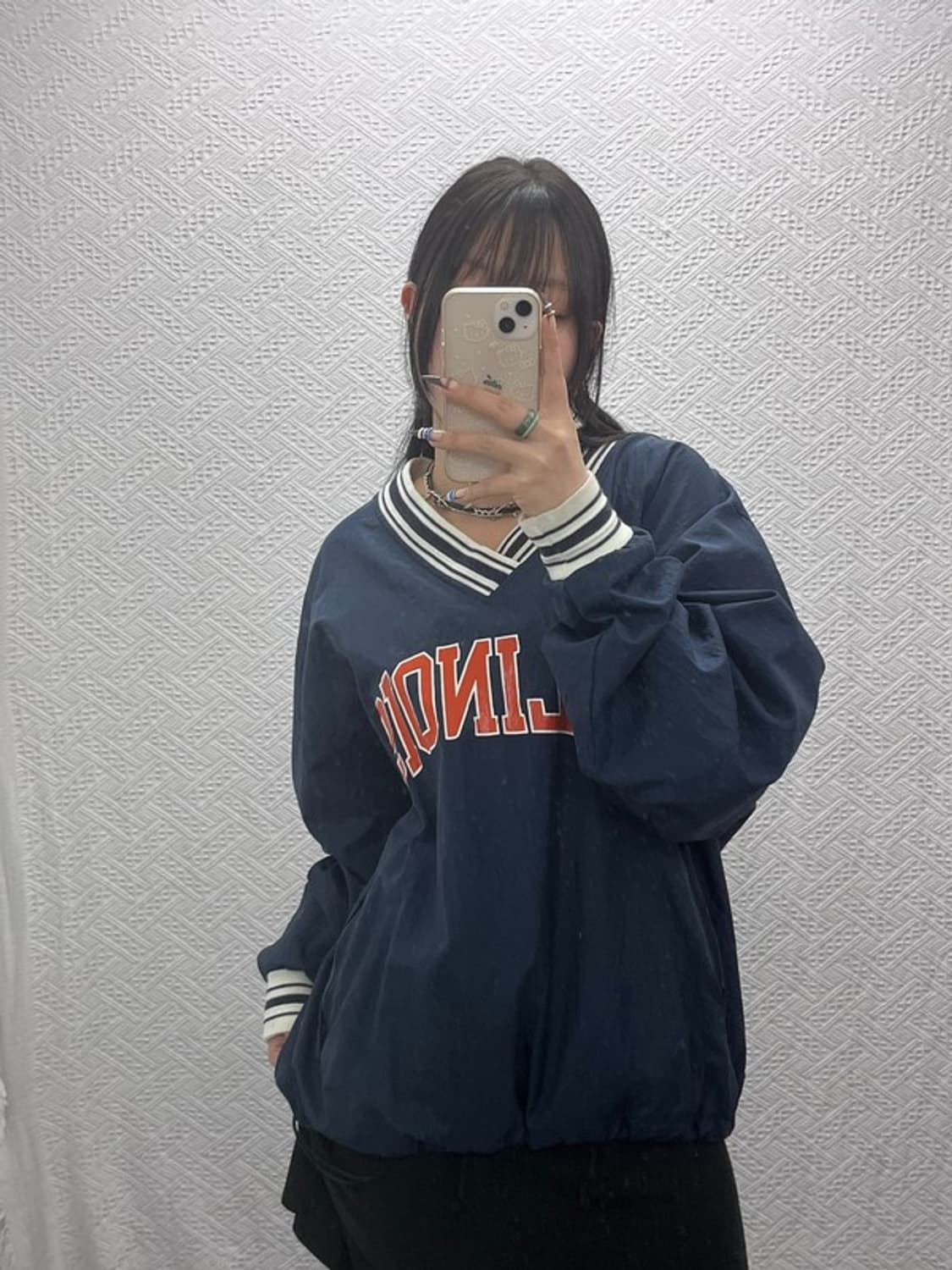 챔피온 90s 올드스쿨 일리노이주 오버핏 웜업 바람막이 M C07853 상품이미지1