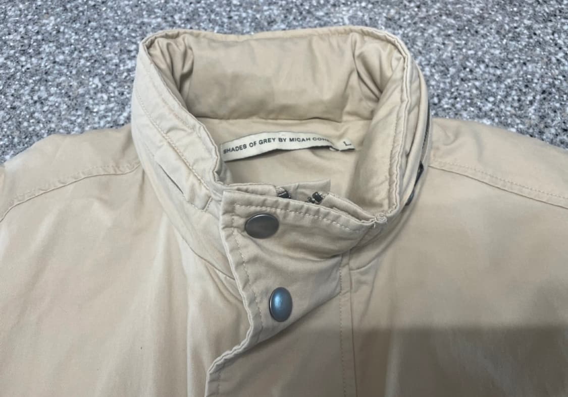 사파리 자켓 2웨이 집업 Short 사이즈 L 오트밀색 상품이미지2