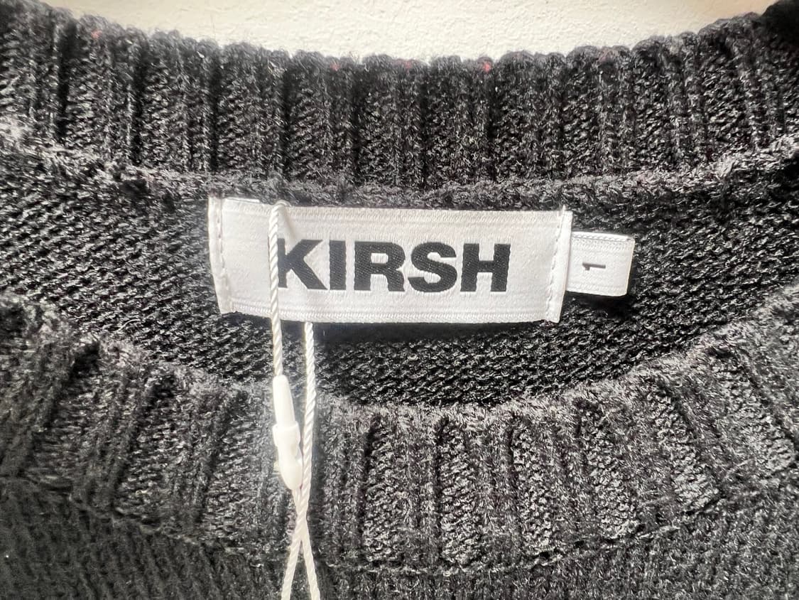 KIRSH 블랙 니트 베스트 상품이미지3
