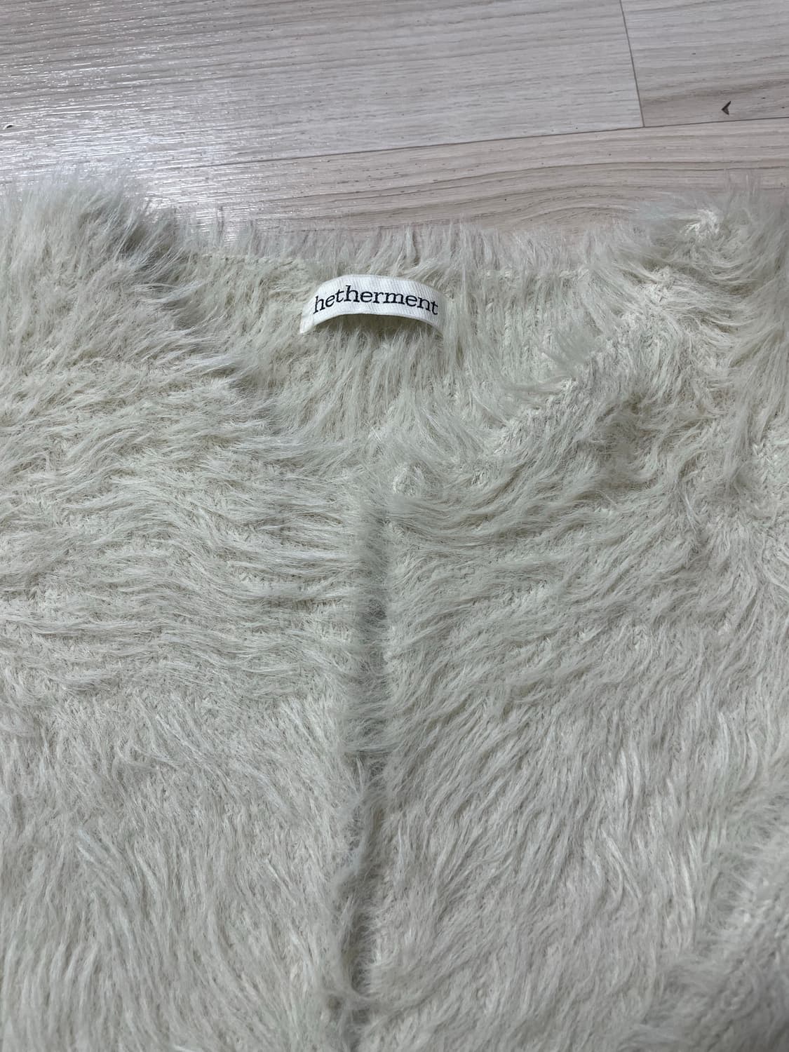 헤더먼트 테디 가디건 크림 상품이미지2