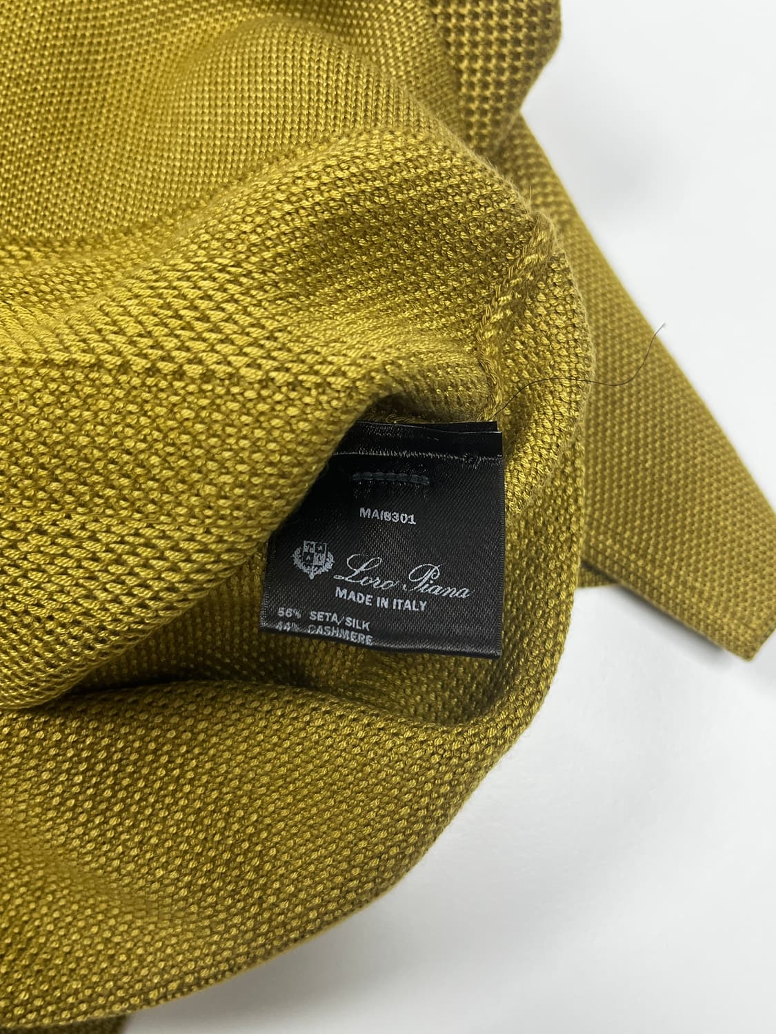 로로피아나 체크패턴 니트 54(105)사이즈 (새상품) 상품이미지5