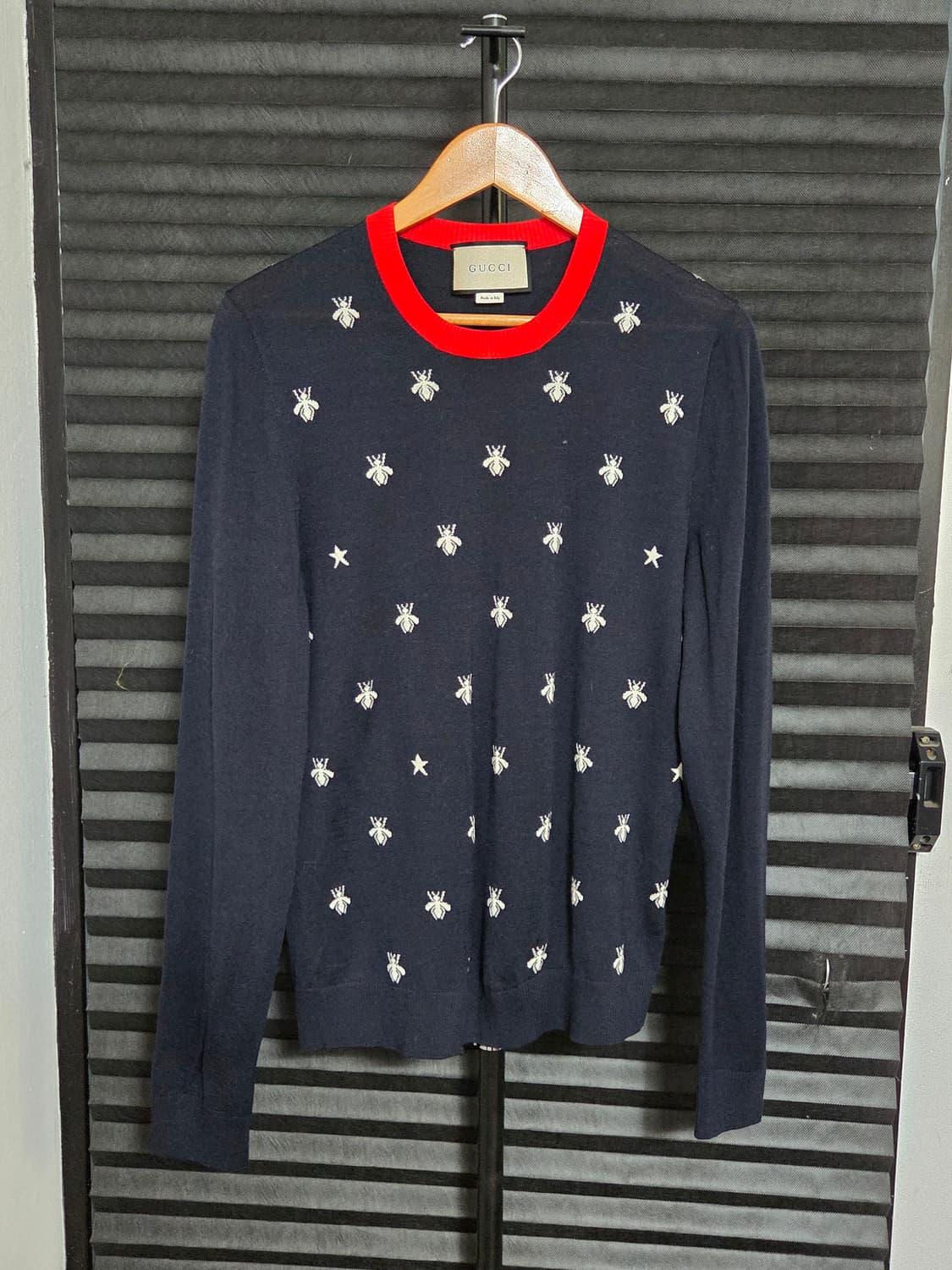 (정품) [구찌] 비 앤 스타 자수 울 크루넥 니트 | 00131 상품이미지1