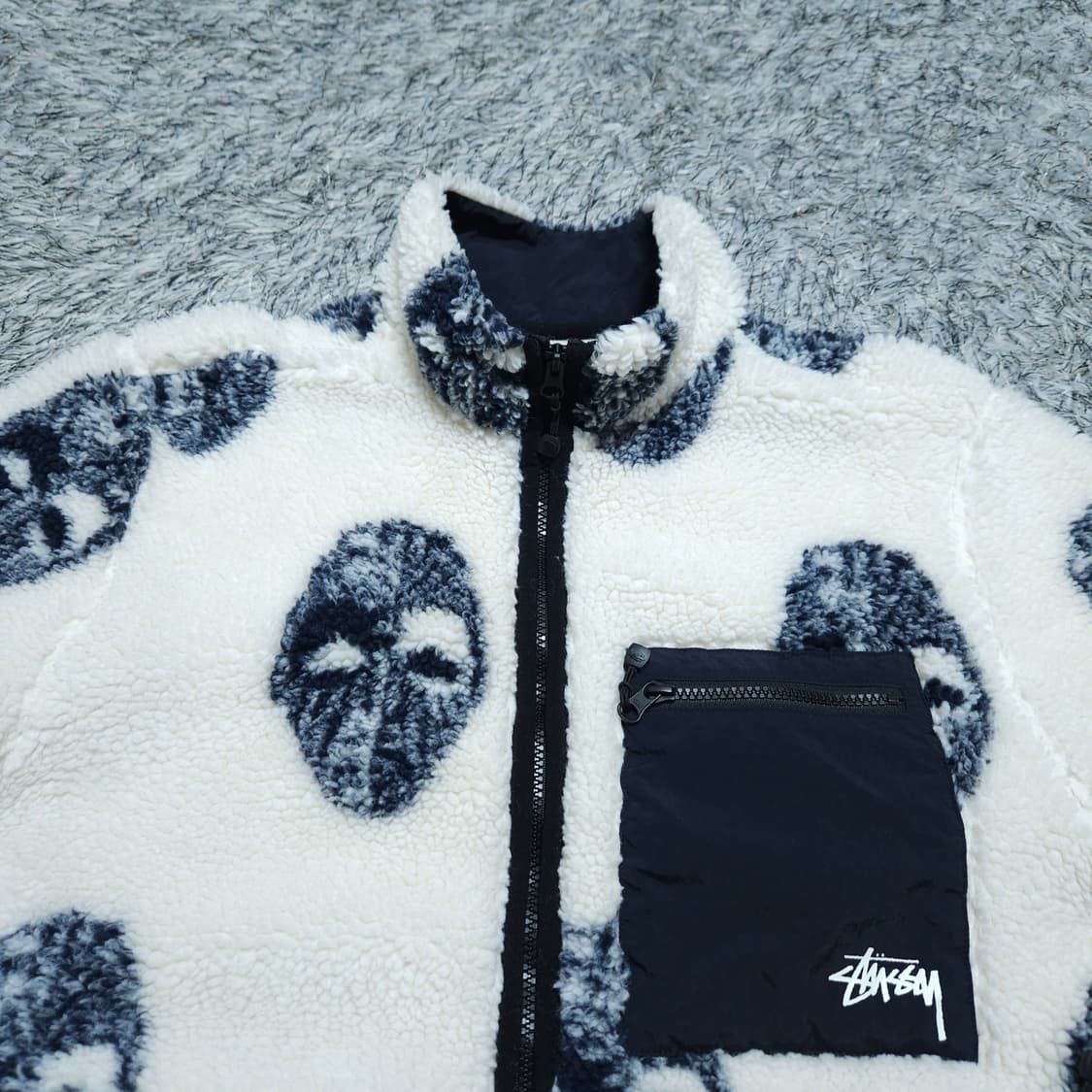 스투시) M 남자 마스크 쉐르파 플리스 / 왕눈이샵 상품이미지3