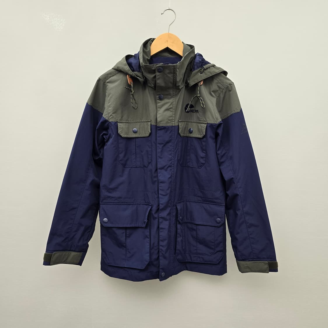 네파 남성 아웃도어 바람막이 자켓 네이비/카키 상품이미지1