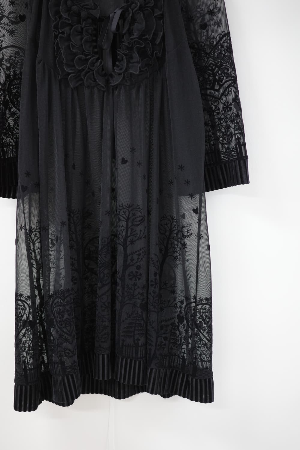 Black lace pompom one-piece 상품이미지6