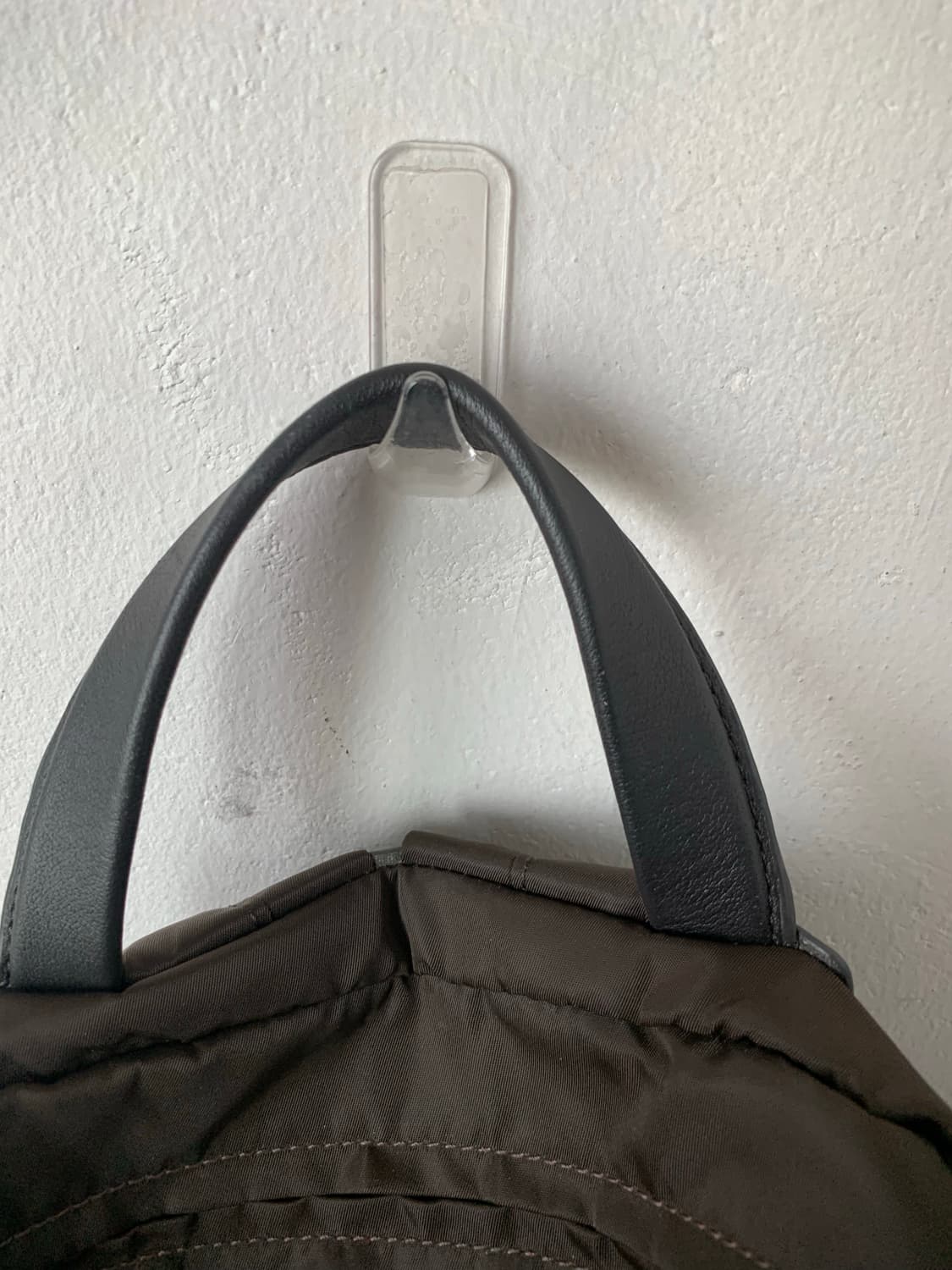 yohji yamamoto y’saccs 나일론 레더 백팩 브라운 상품이미지7