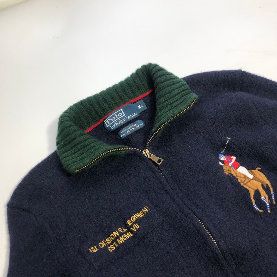 폴로 랄프로렌 니트 집업 실측 s 상품이미지3