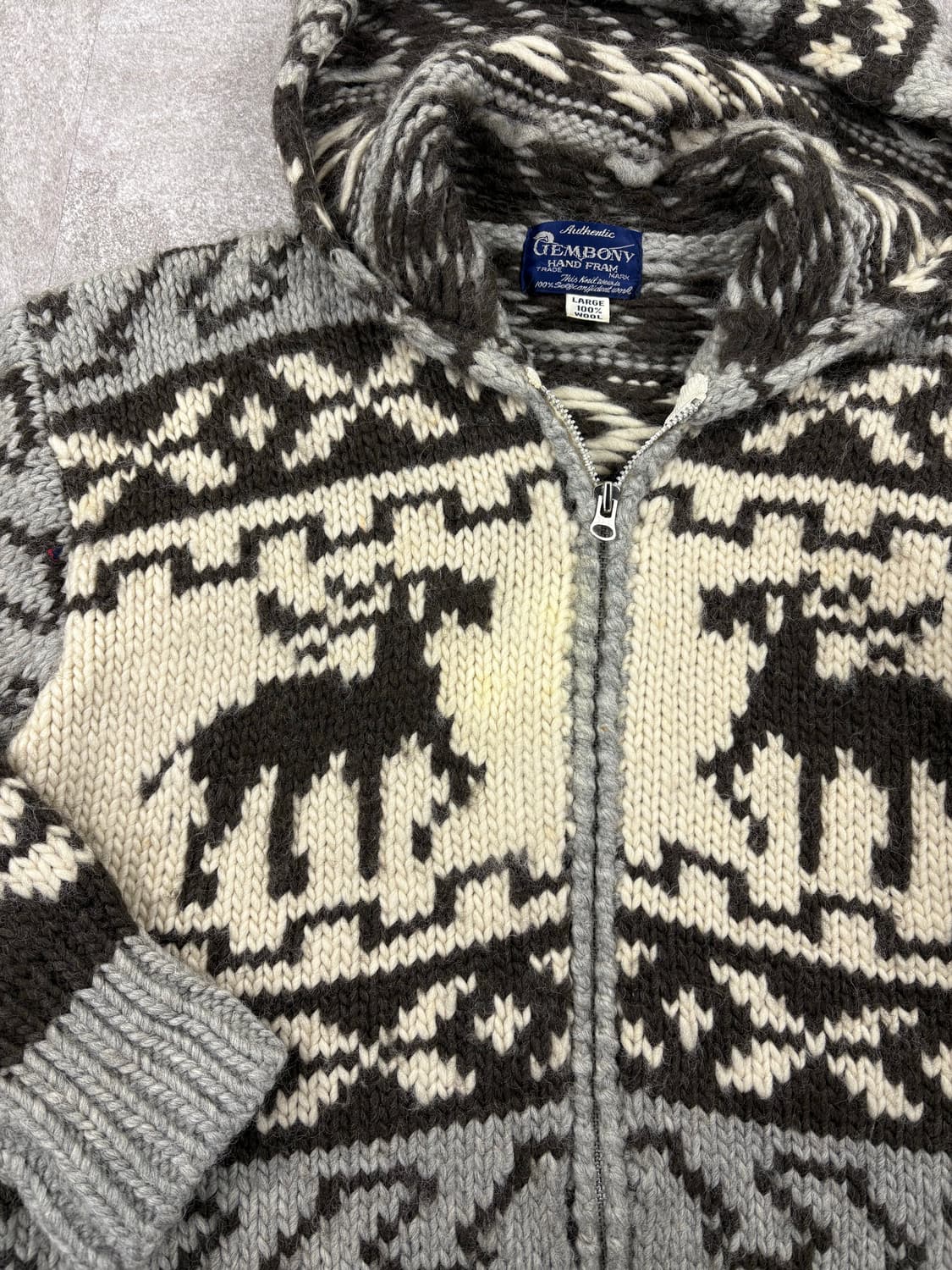 Vintage Cowichan Hooded Zip-up   상품이미지2