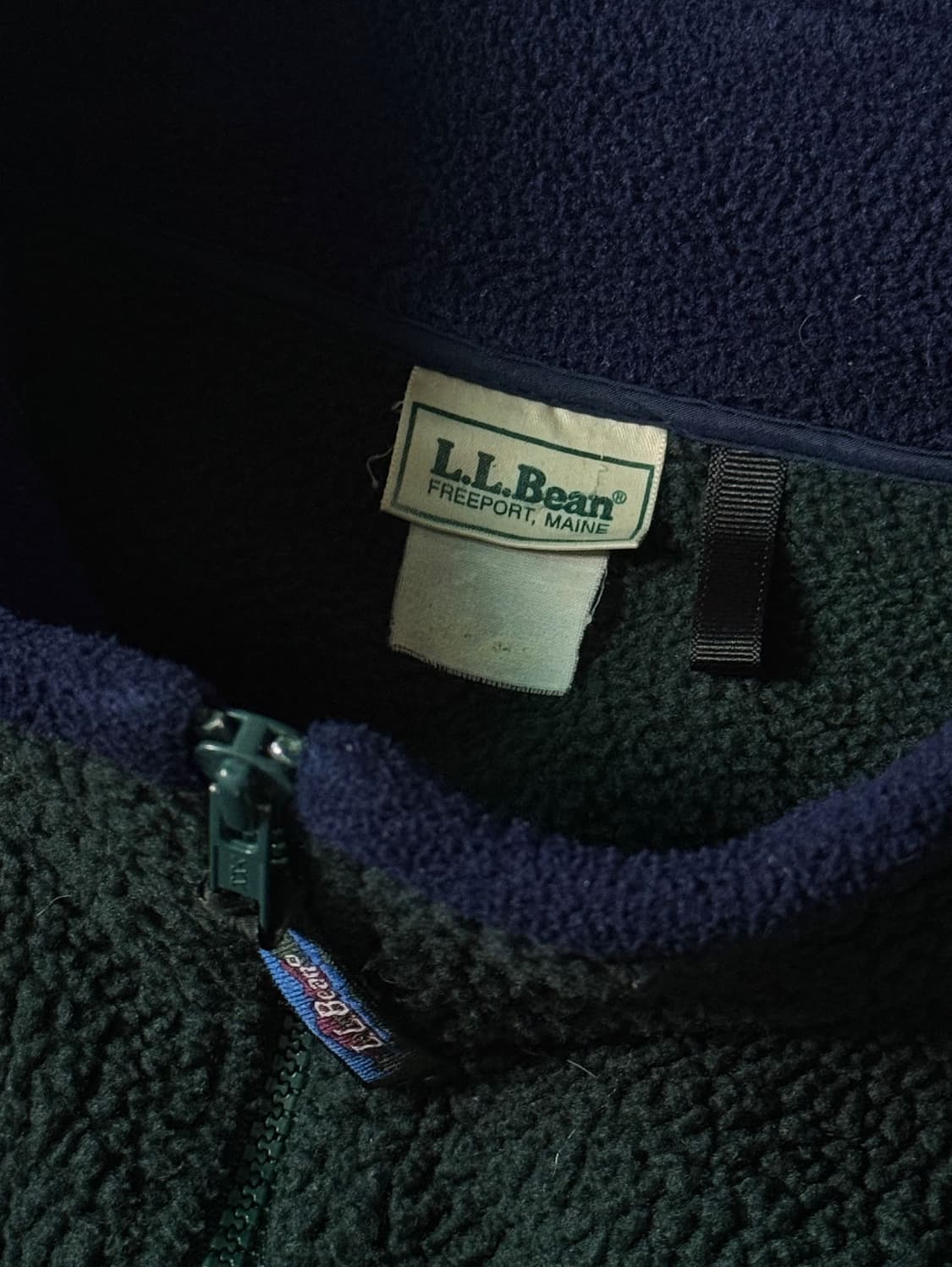 90s USA 엘엘빈 딥파일 플리스 풀오버 (105-110) 상품이미지3