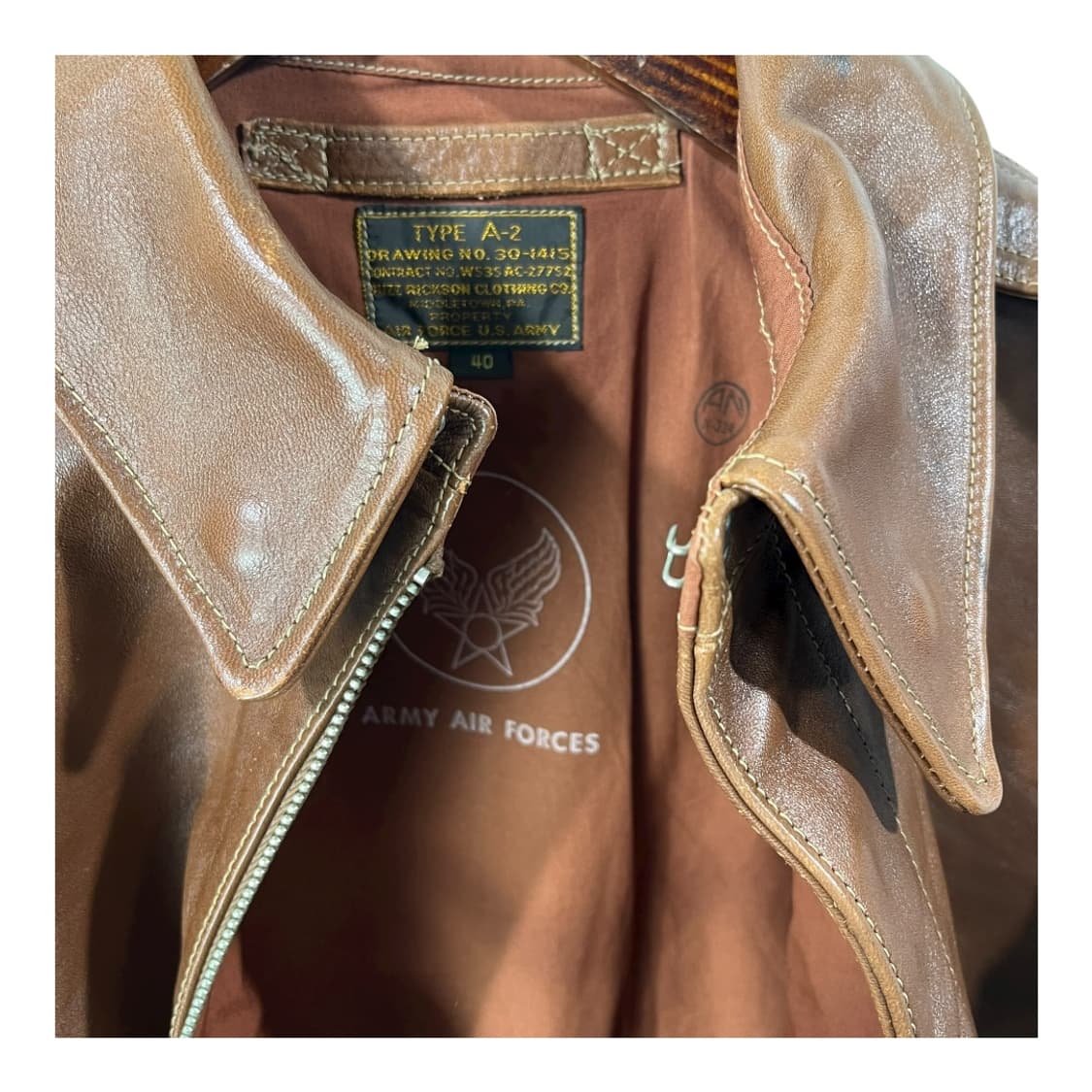 [Buzz Rickson's] 버즈릭슨 A-2 레더자켓 상품이미지6
