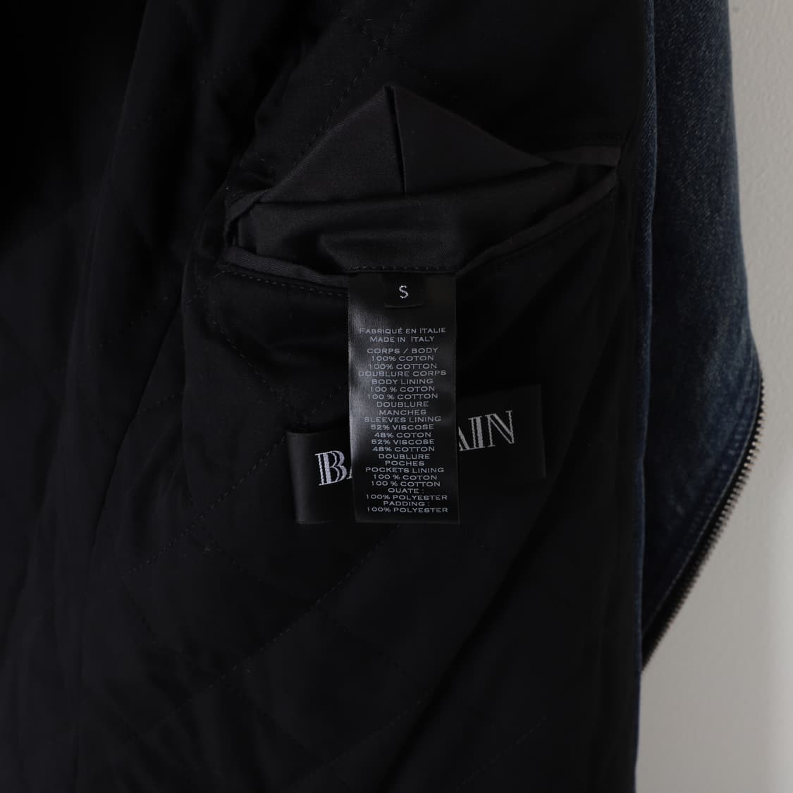 S / BALMAIN 발망 워싱 데님 라이더 자켓 상품이미지8