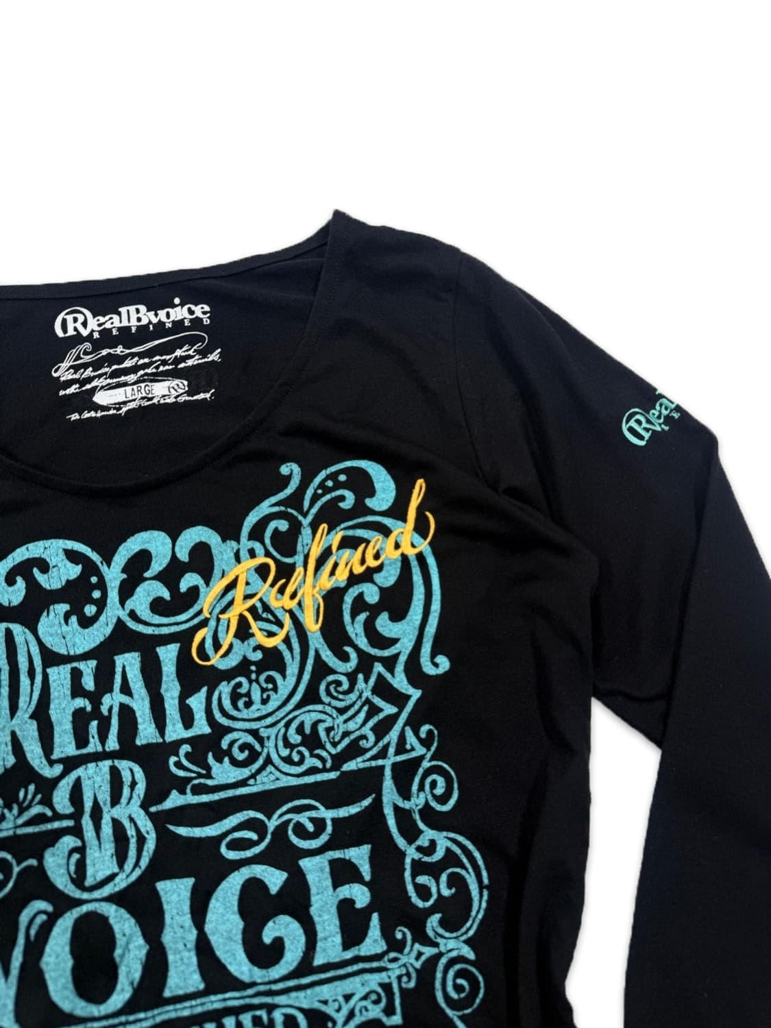 빈티지 RealBvoice 레터링 긴팔티 상품이미지3