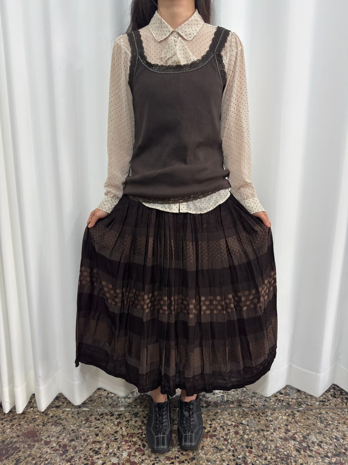 yecca vecca frill dot blouse 상품이미지6
