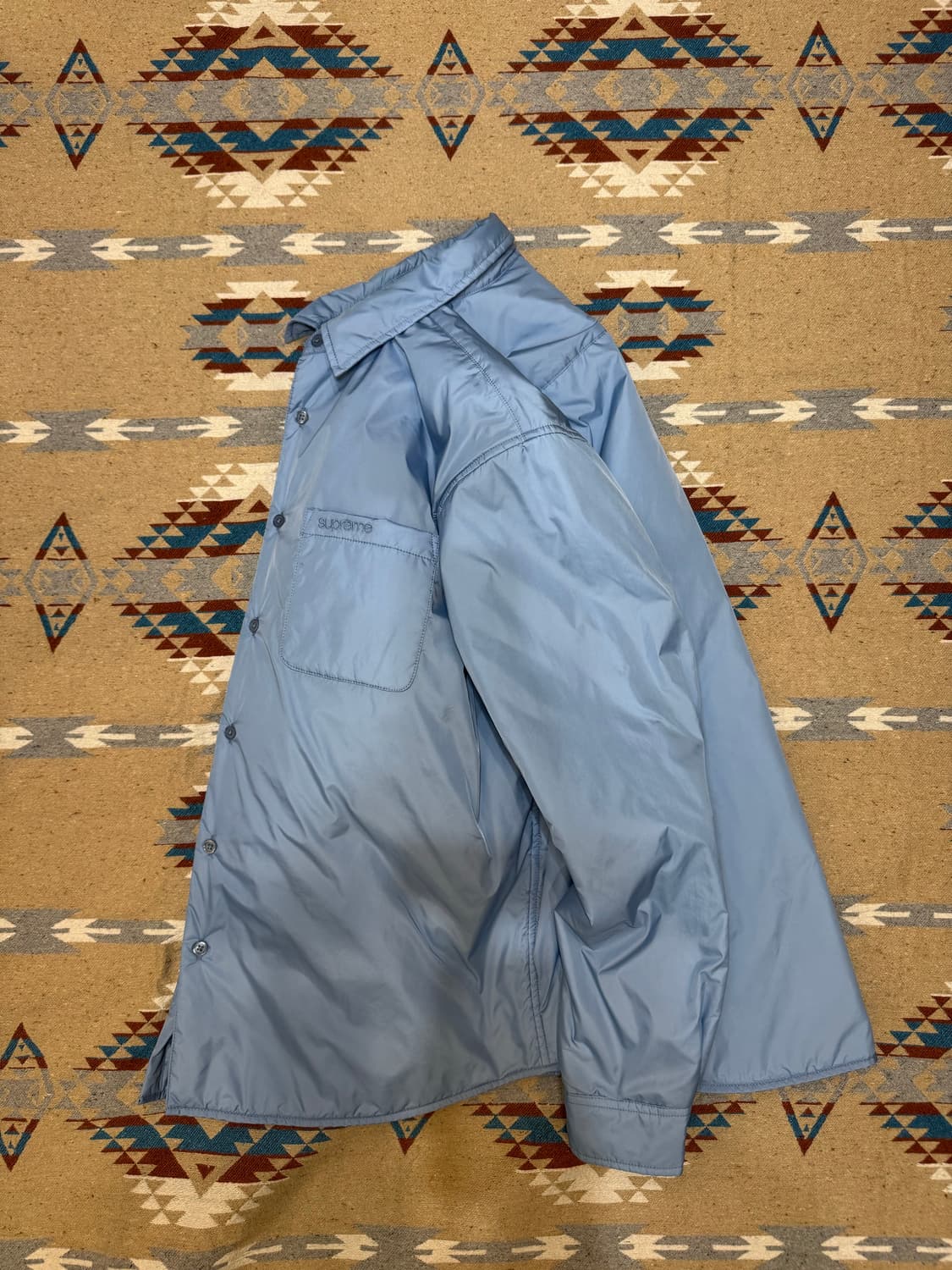 [M][100] 슈프림 나일론 필드 셔츠 슬레이트 블루 상품이미지8