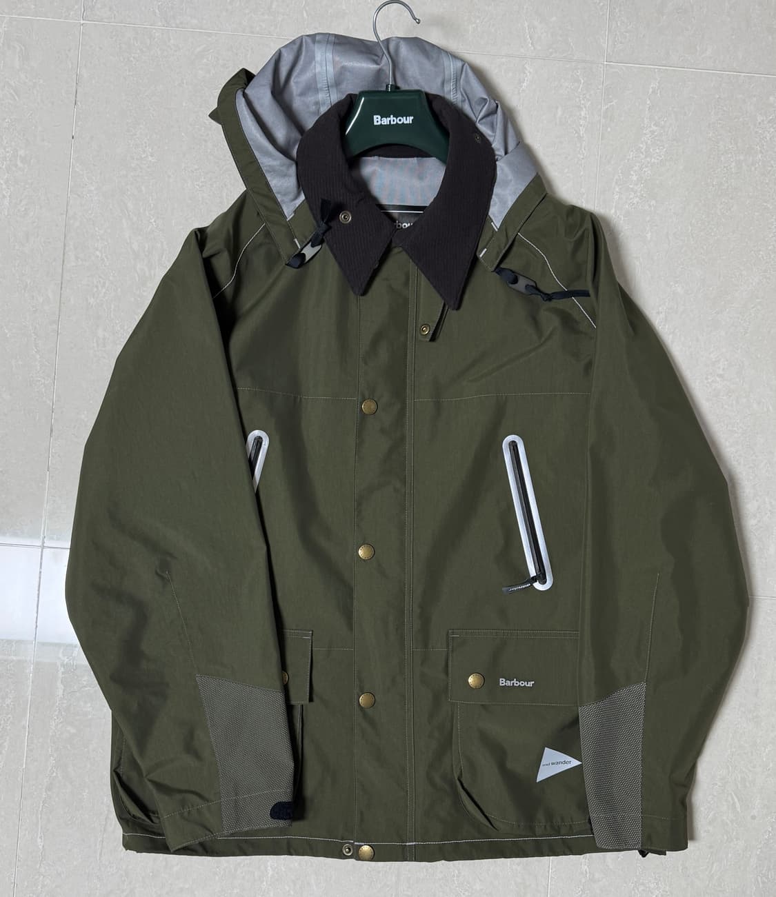 바버 앤드원더 3L 비데일 자켓(XL, 올리브) 상품이미지2