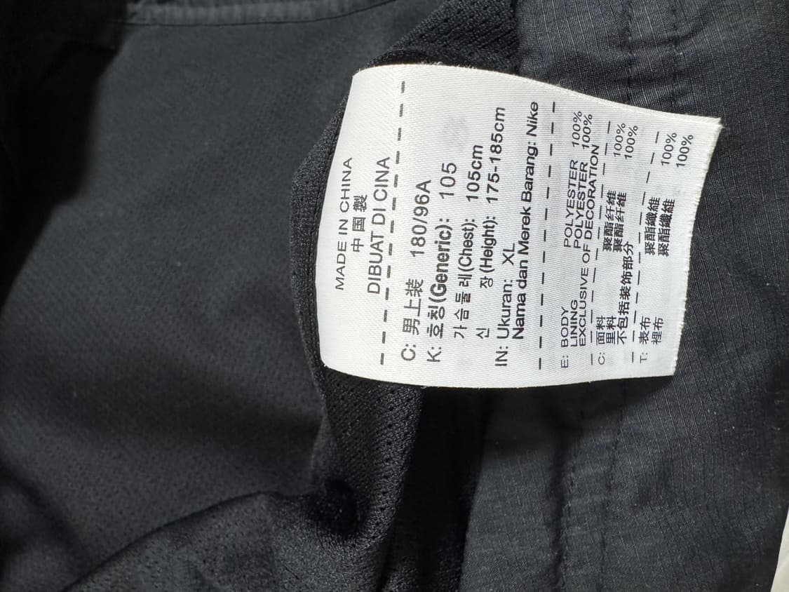 나이키 바람막이 XL 블랙 상품이미지3