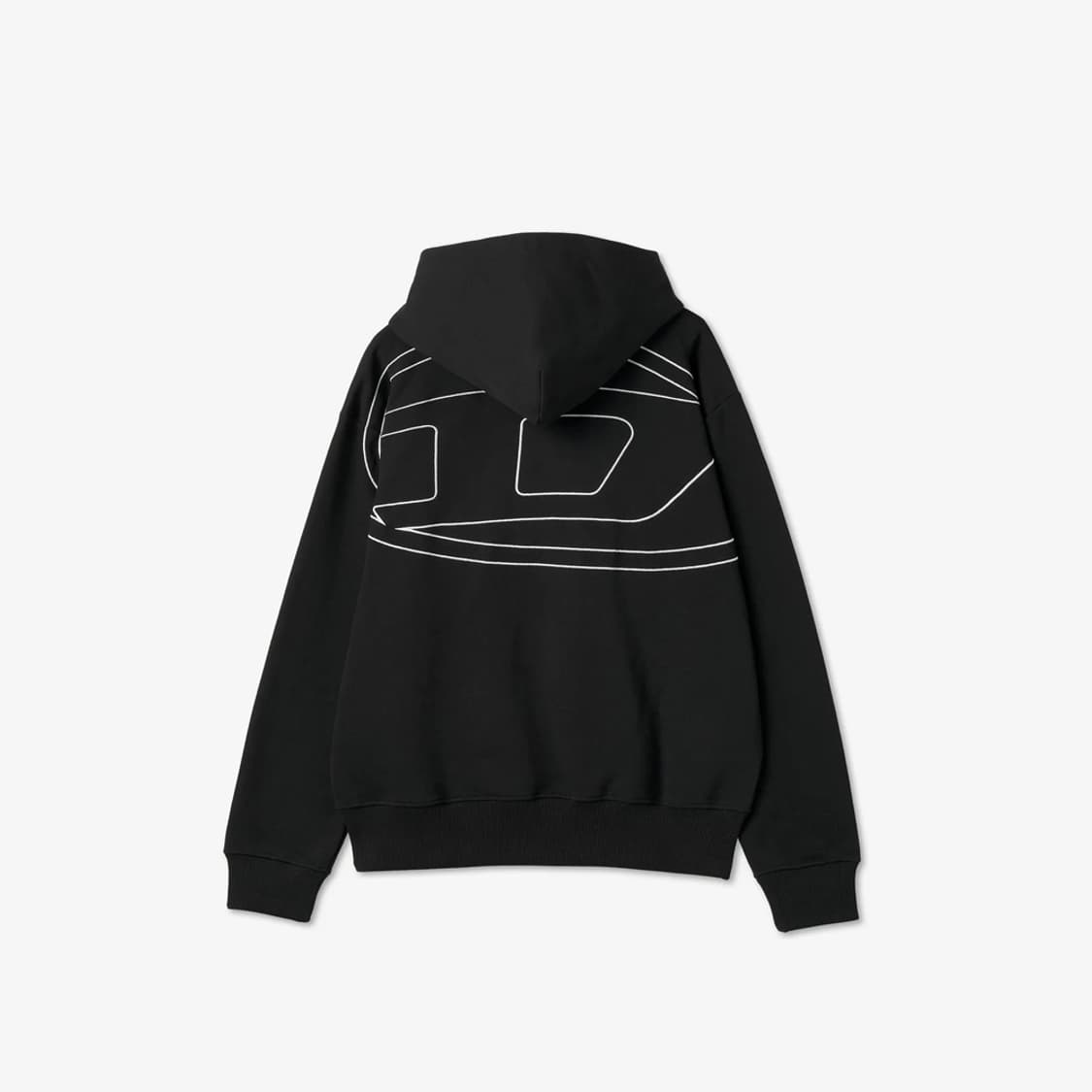 [L] 디젤 S-맥스-후드-메고발-D 후드 블랙 상품이미지1