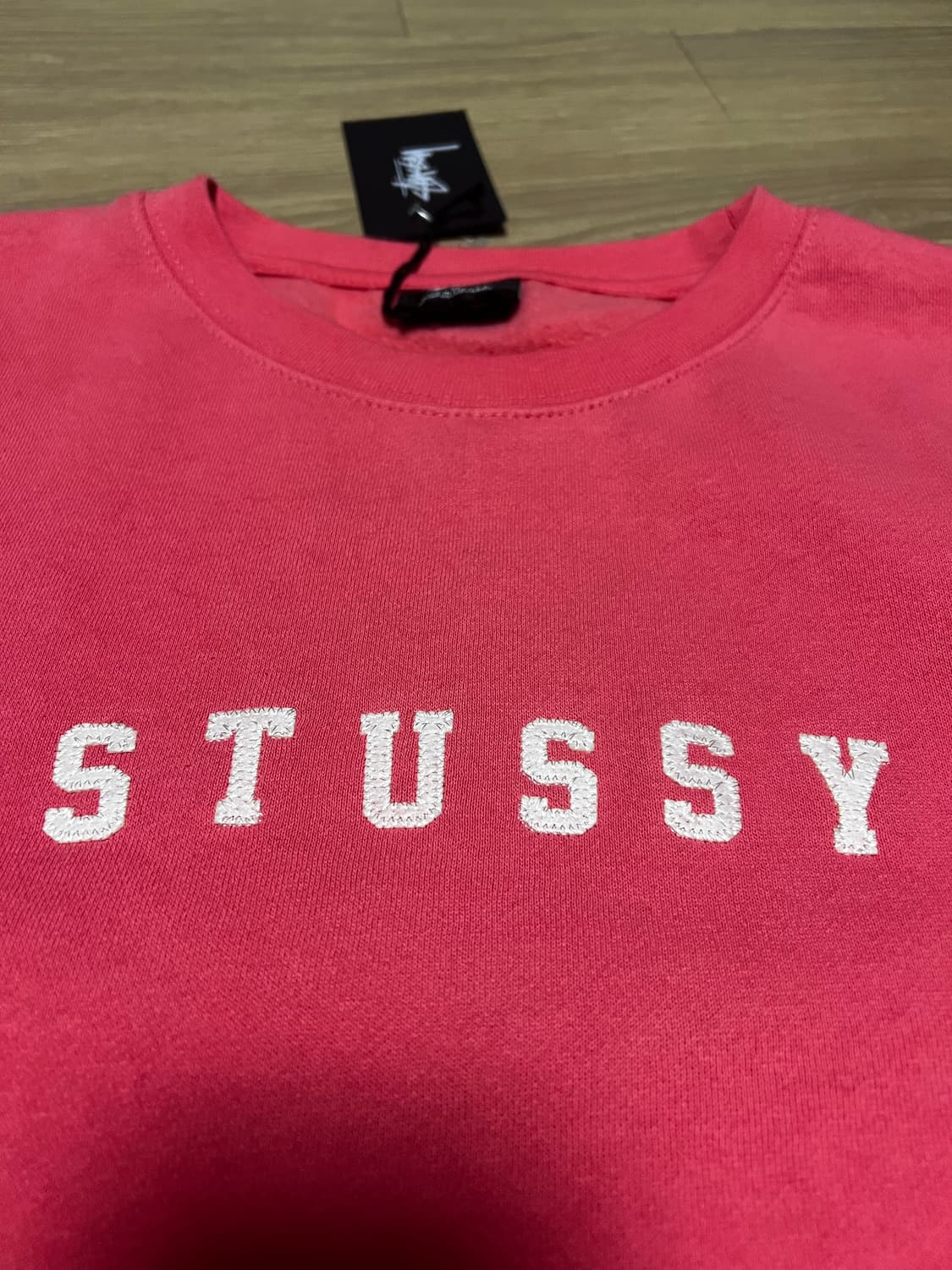 스투시 핑크 크루넥 상품이미지2