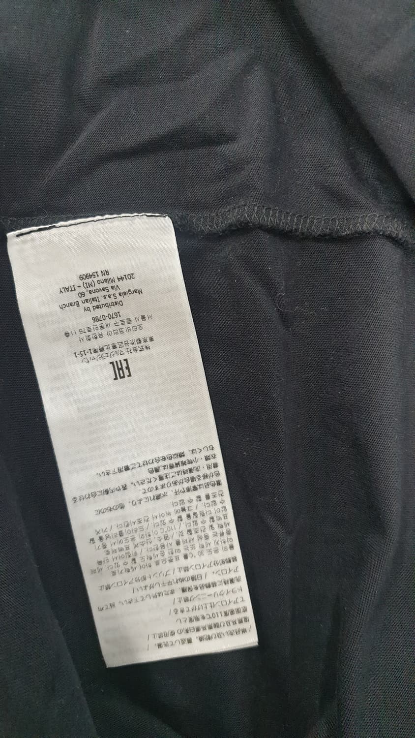 MM6 메종 마르지엘라 블랙 반팔 티셔츠 XL 상품이미지8