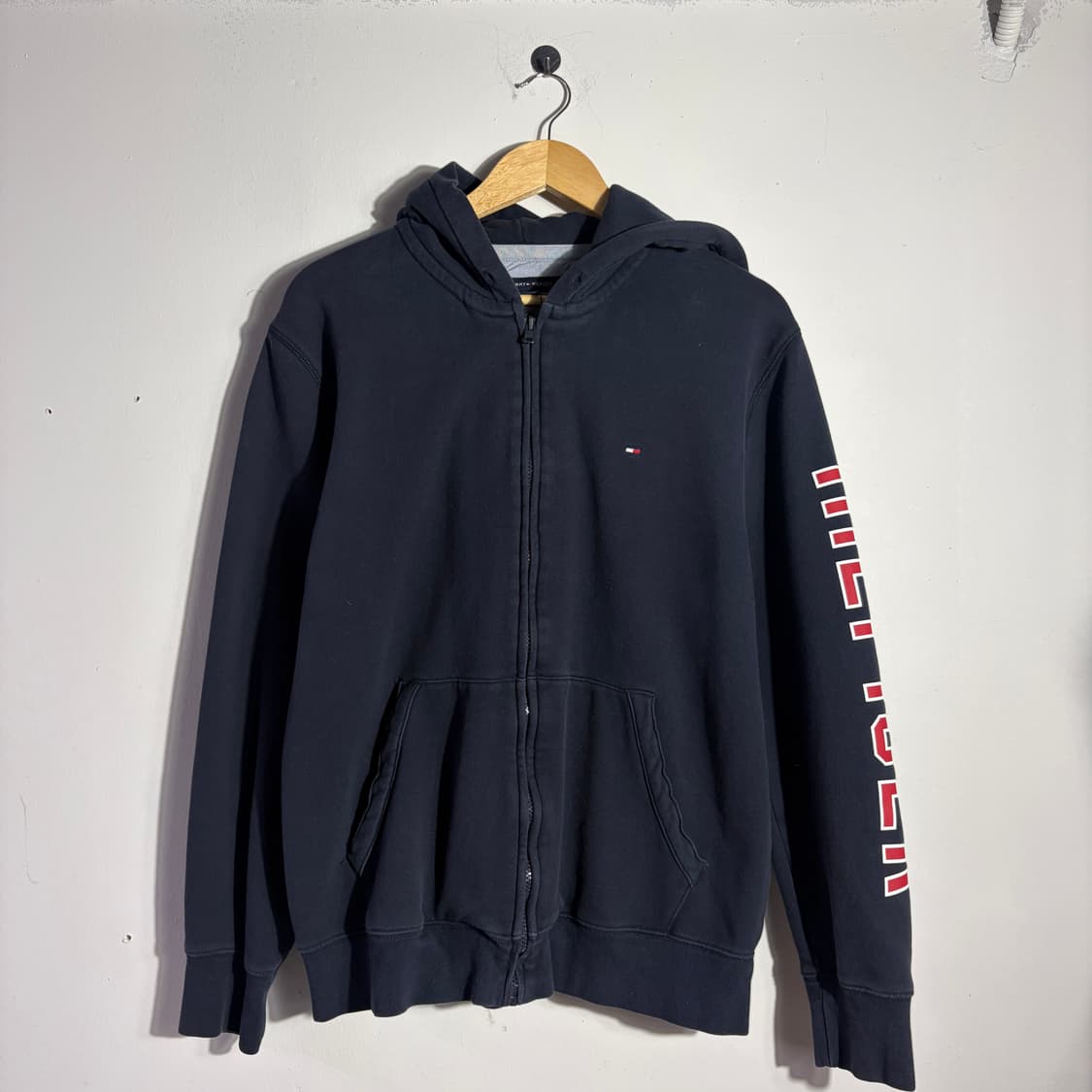 타미힐피거 네이비 기모 후드집업 (무료배송) 상품이미지1