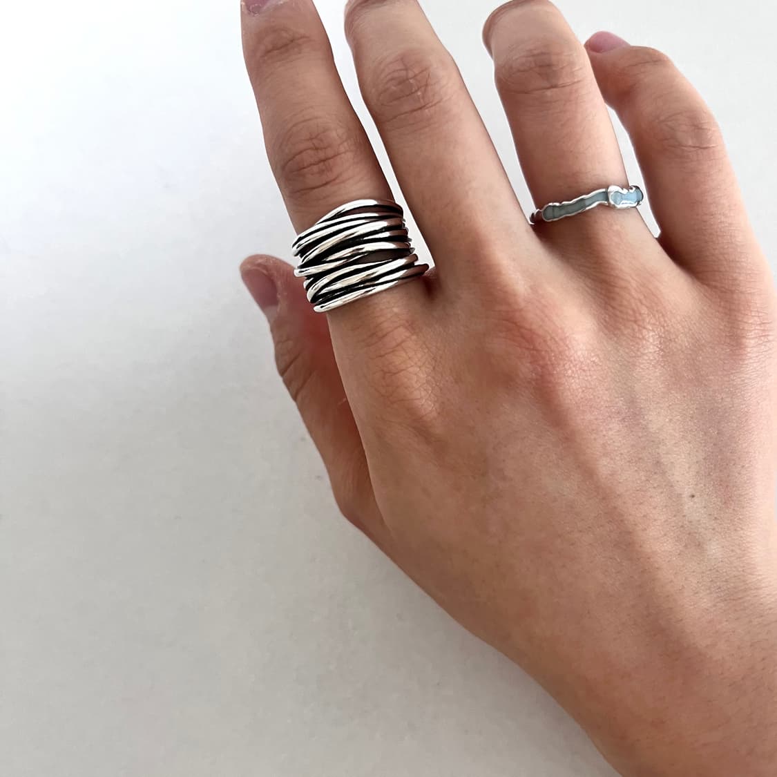 롱레이어드 반지 상품이미지1