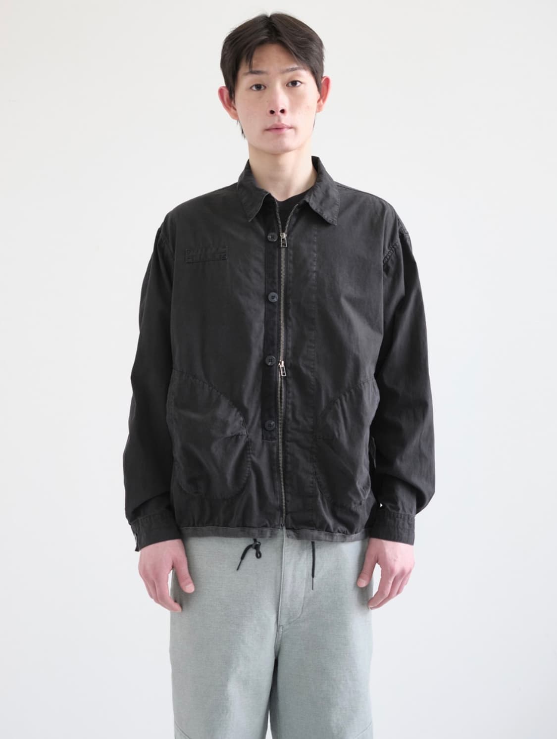 [2] 해칭룸 복서 셔켓 다이드 블랙 상품이미지2