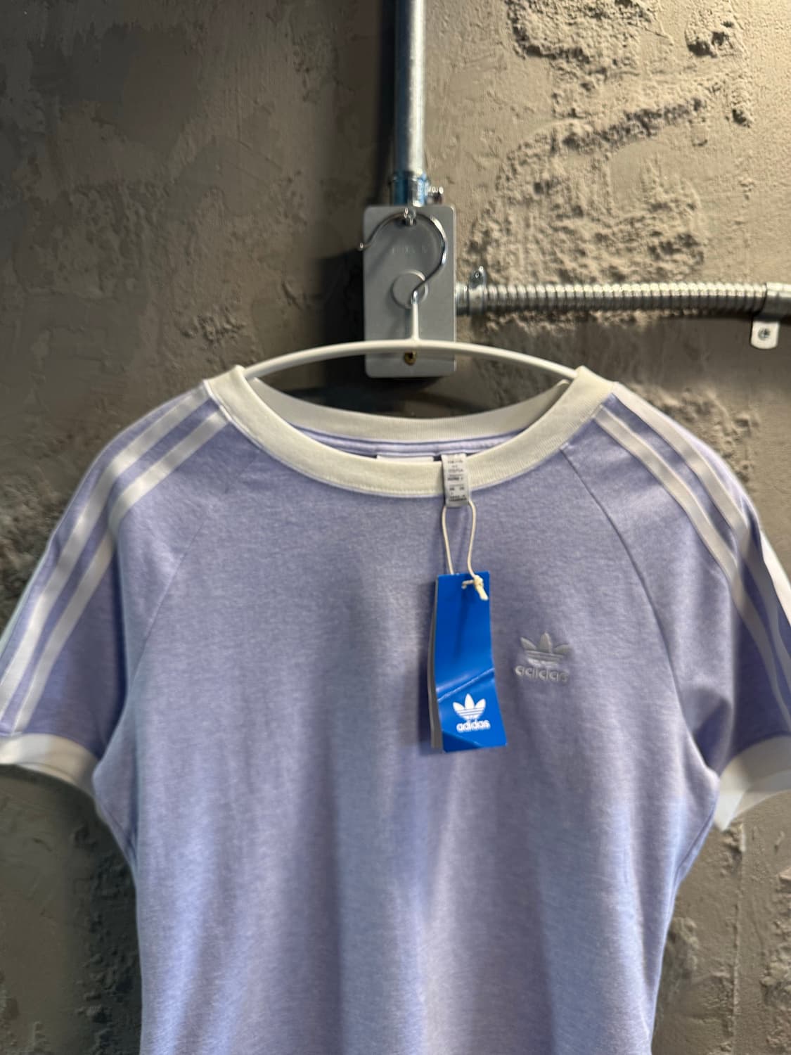 L 아디다스 adidas 오리지널스 트레포일 3선 반팔 티셔츠 라벤더 상품이미지4