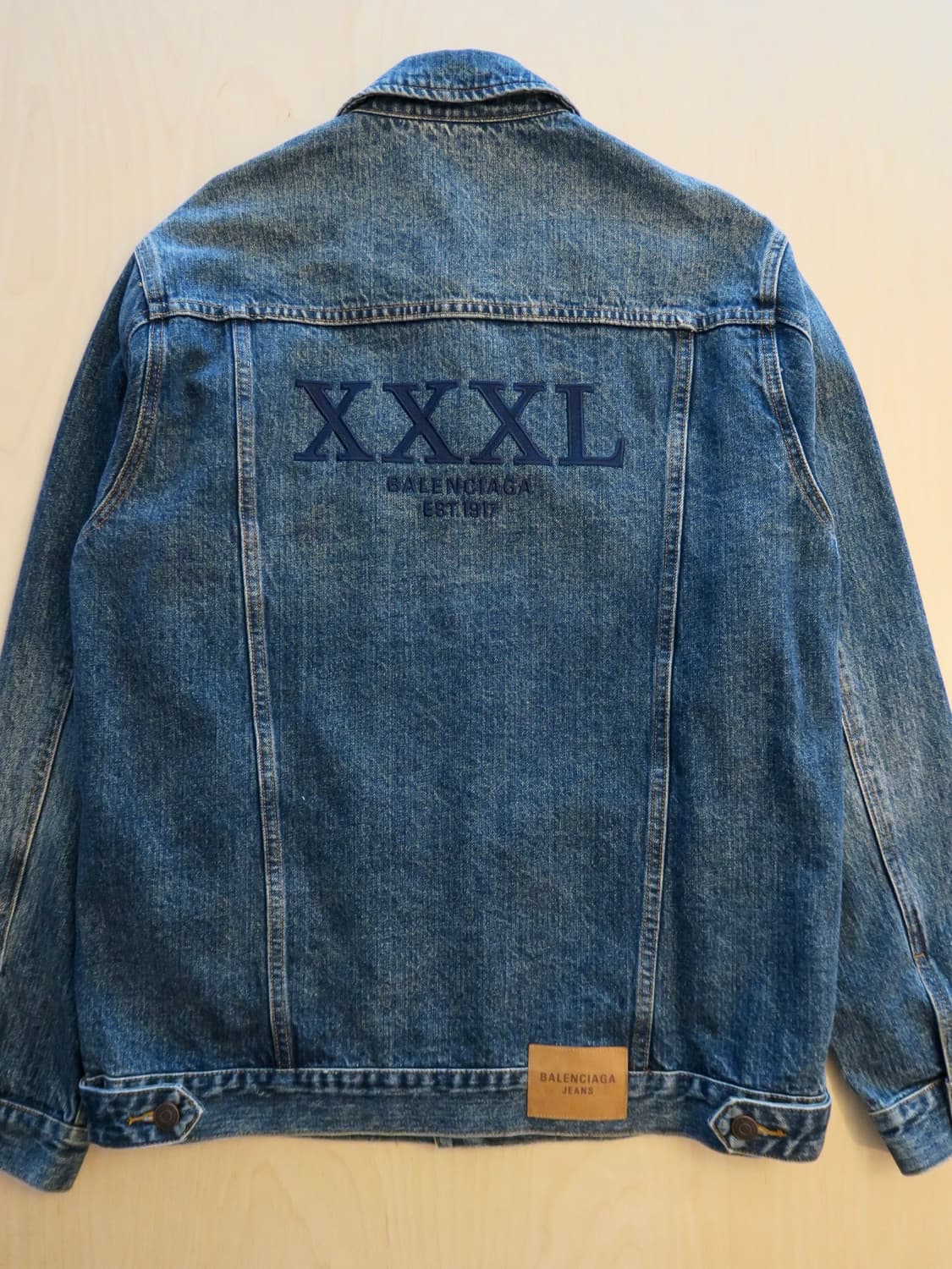 발렌시아가 데님 청자켓 3XL 상품이미지7