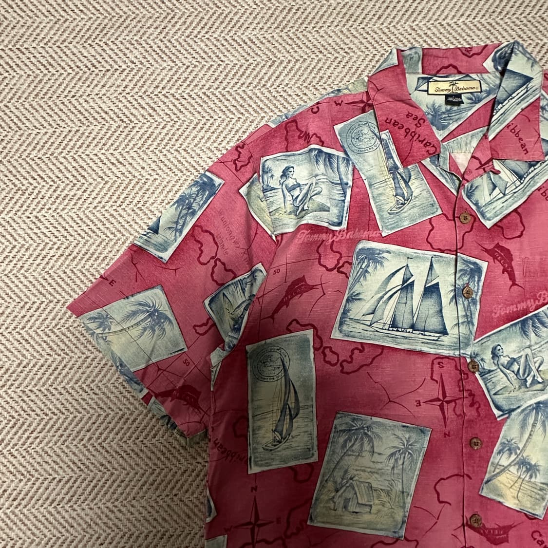TOMMY BAHAMA silk 100% hawaiian shirt 상품이미지3