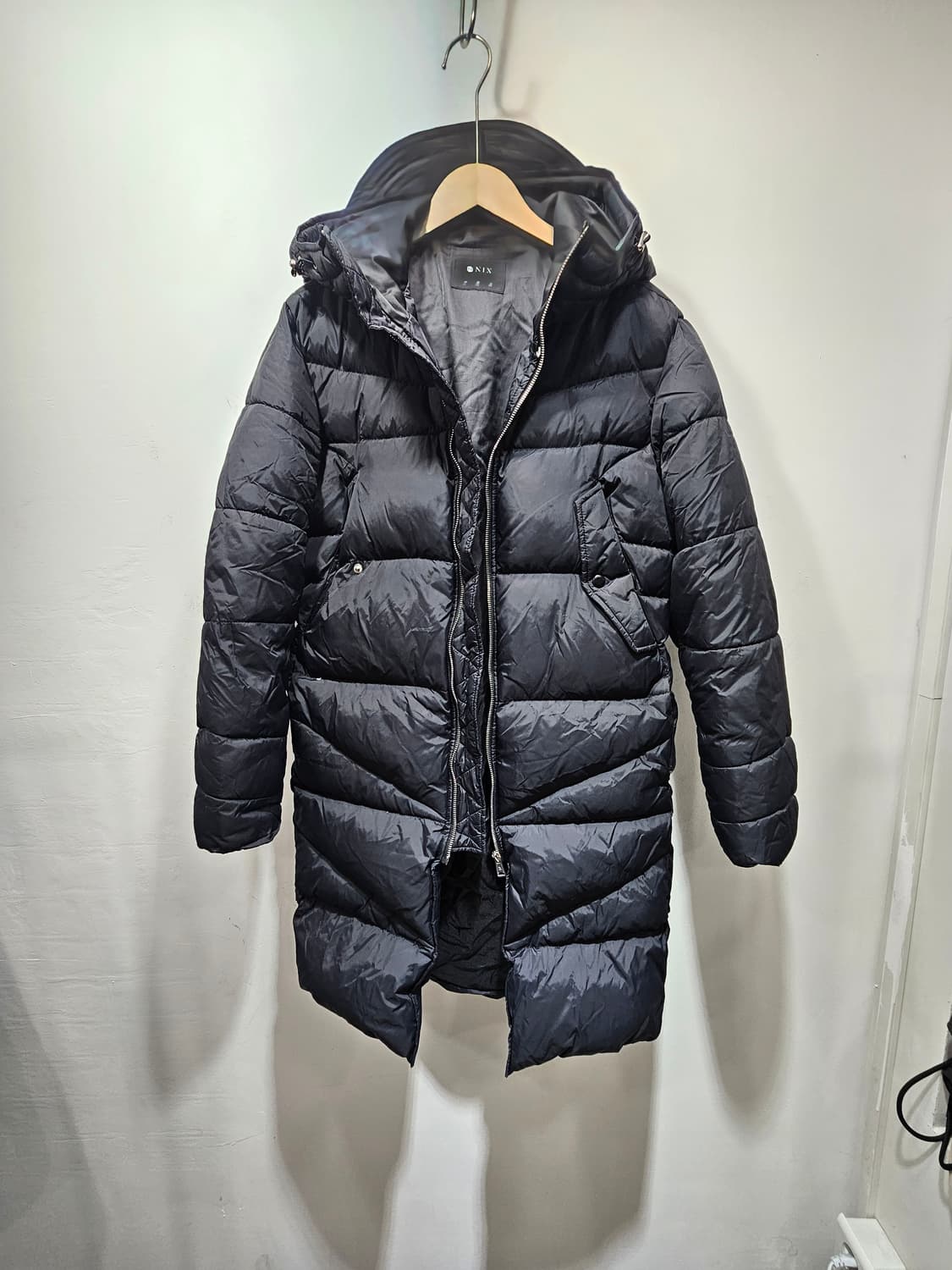 닉스(NIX) 블랙 오리털 롱패딩 90 상품이미지1