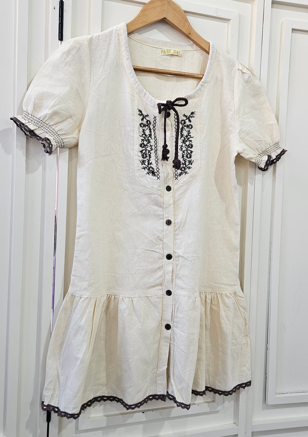 자수 린넨 모리걸 원피스 상품이미지2