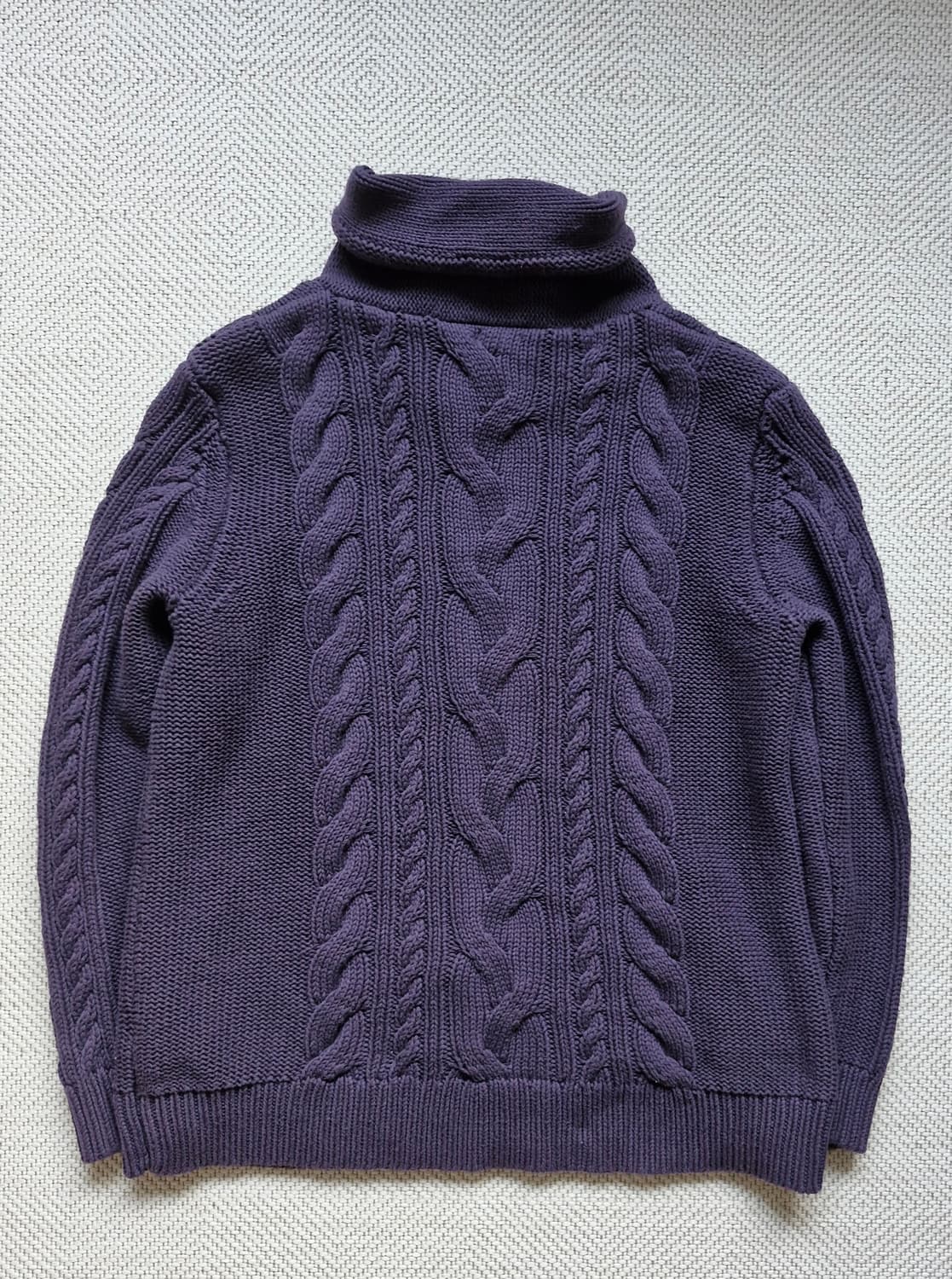 엘엘빈 퍼넬넥 피셔맨 케이블 니트 스웨터  상품이미지7