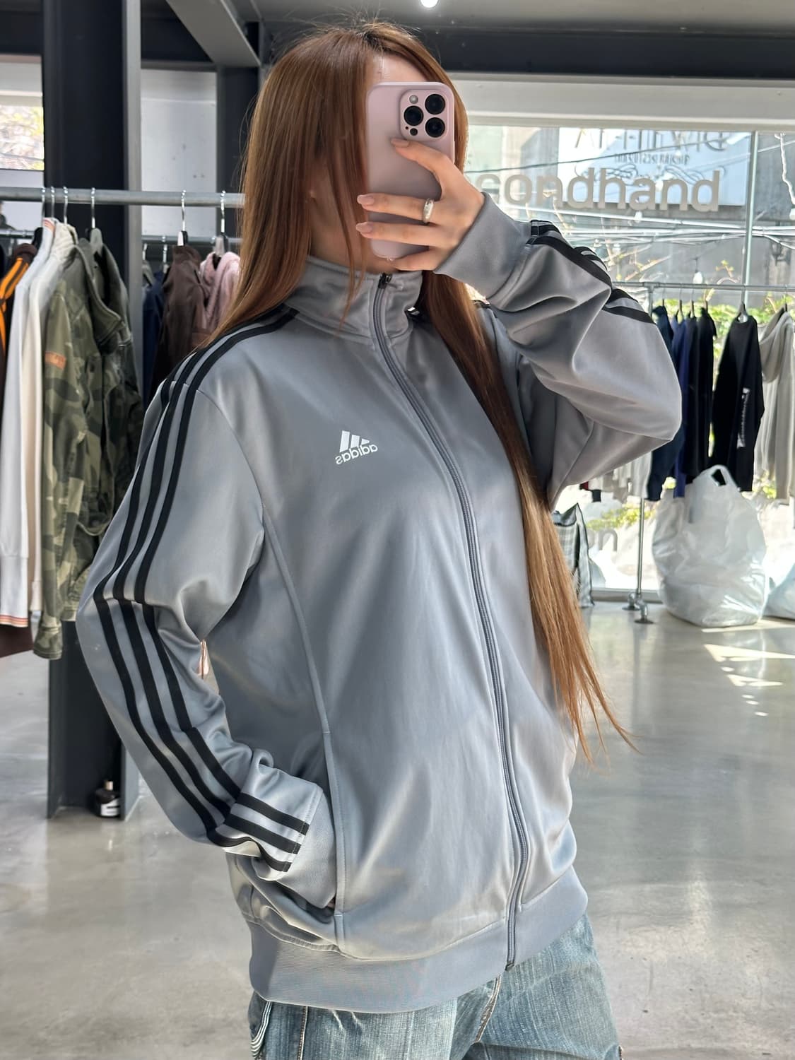 아디다스 그레이 트랙 져지 상품이미지1