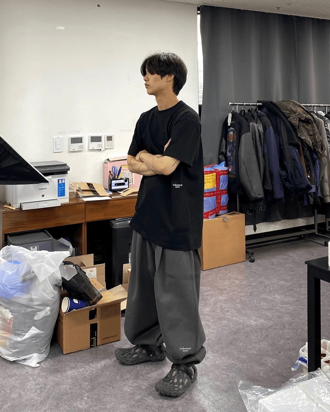 급처) 언더마이카 무.03 안티 Fxxking 로고 플레이 오버사이즈 상품이미지2