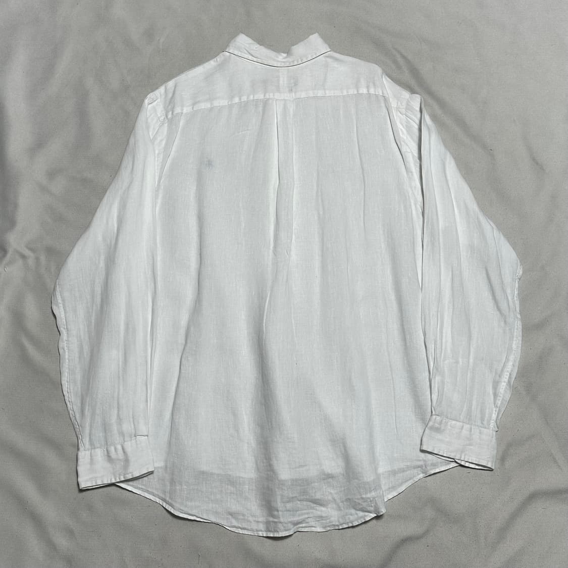 XL 폴로랄프로렌 클래식핏 화이트 린넨 셔츠 상품이미지3