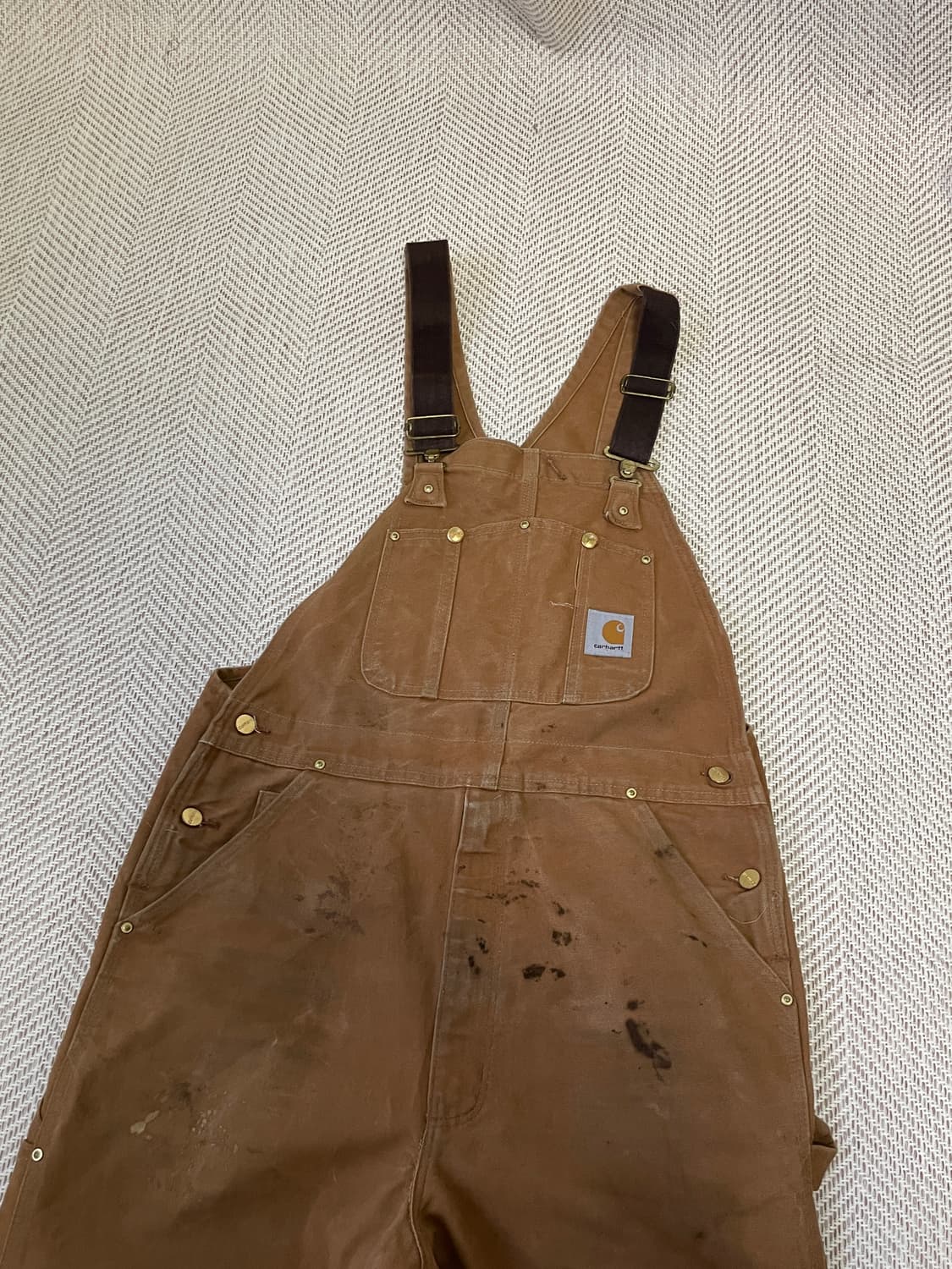 칼하트 덕 캔버스 오버롤 팬츠 J03216 상품이미지3