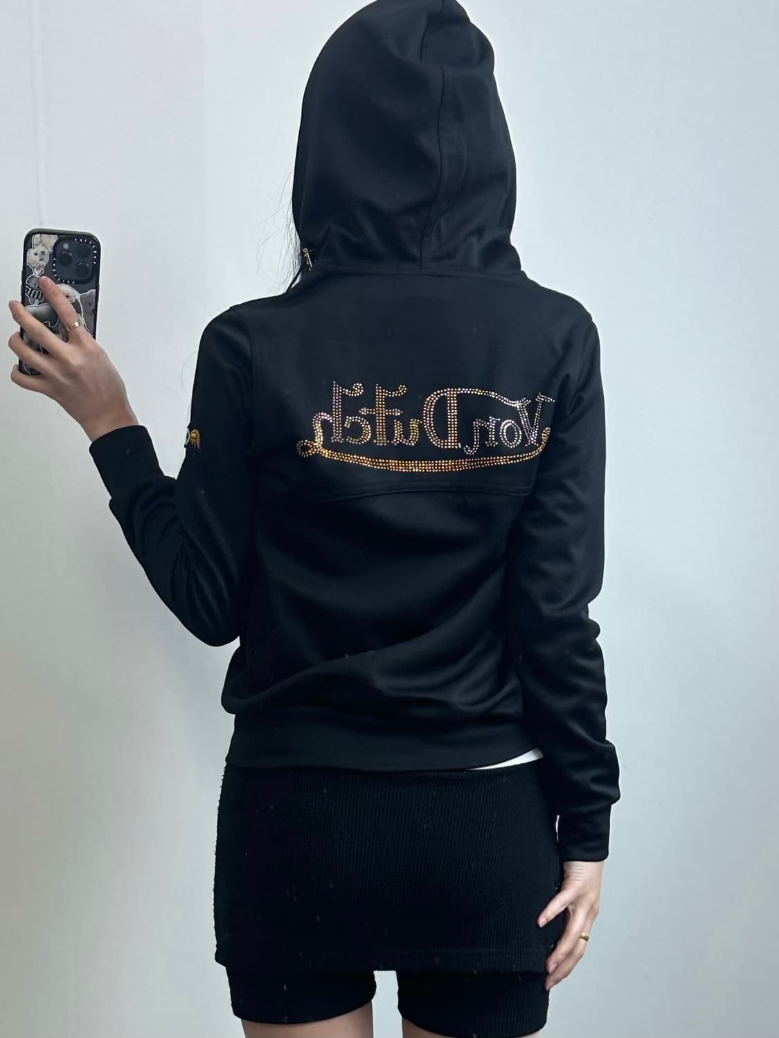 본더치 y2k 와투케 큐빅 백로고 후드집업 상품이미지1